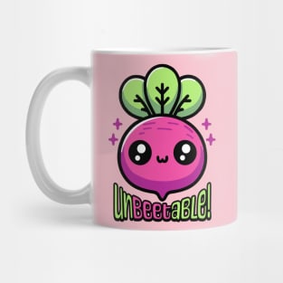 Unbeetable! Cute Beet Vegetable Pun Mug